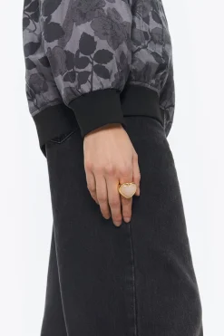 Mujer BIMBA Y LOLA Anillos<Anillo Corazon Piedra Rosa