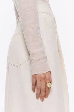 Mujer BIMBA Y LOLA Anillos<Anillo Corazon Y Cristal Dorado