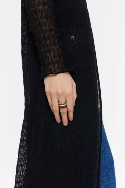 Mujer BIMBA Y LOLA Anillos<Anillo Tres Bandas Logo Esmalte Multicolor