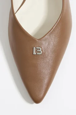 Mujer BIMBA Y LOLA Zapatos Planos<Bailarina Destalonada Piel Tostado