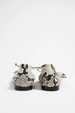 Mujer BIMBA Y LOLA Zapatos Planos<Bailarina Piel Print Serpiente