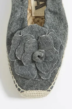 Mujer BIMBA Y LOLA Alpargatas<Bailarina Plataforma Yute Denim Negro