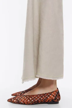 Mujer BIMBA Y LOLA Zapatos Planos<Bailarina Trenzado Bicolor Naranja