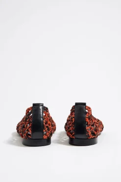 Mujer BIMBA Y LOLA Zapatos Planos<Bailarina Trenzado Bicolor Naranja