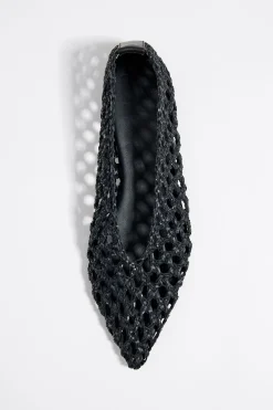 Mujer BIMBA Y LOLA Zapatos Planos<Bailarina Trenzado Negra