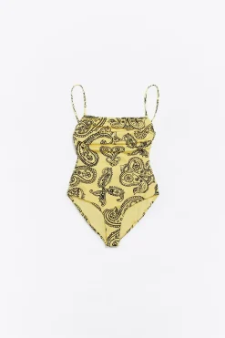 Mujer BIMBA Y LOLA Biquinis Y Bañadores<Banador Paisley Amarillo