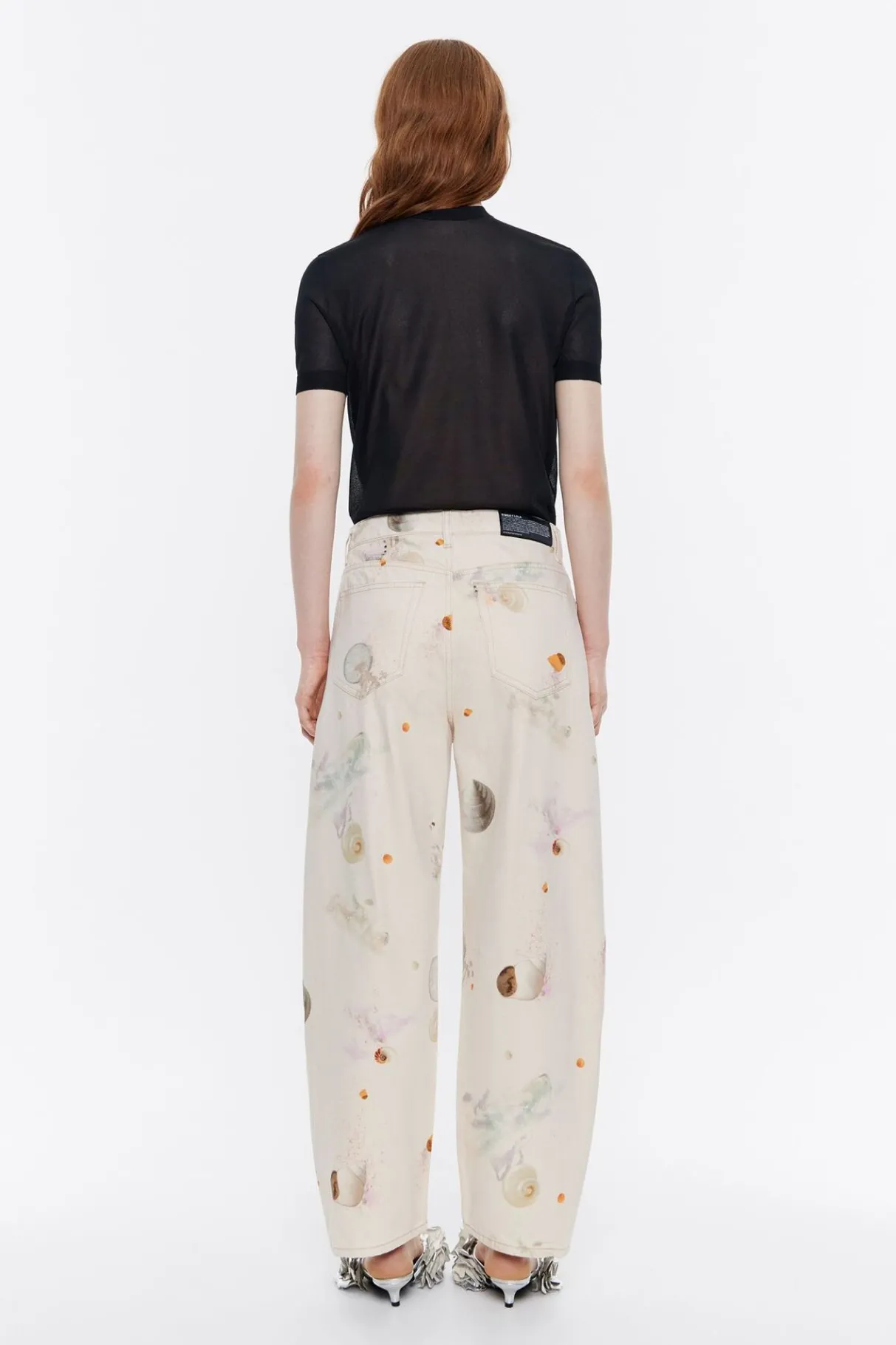 Mujer BIMBA Y LOLA Pantalones<Barrel - Vaquero Waves Marfil