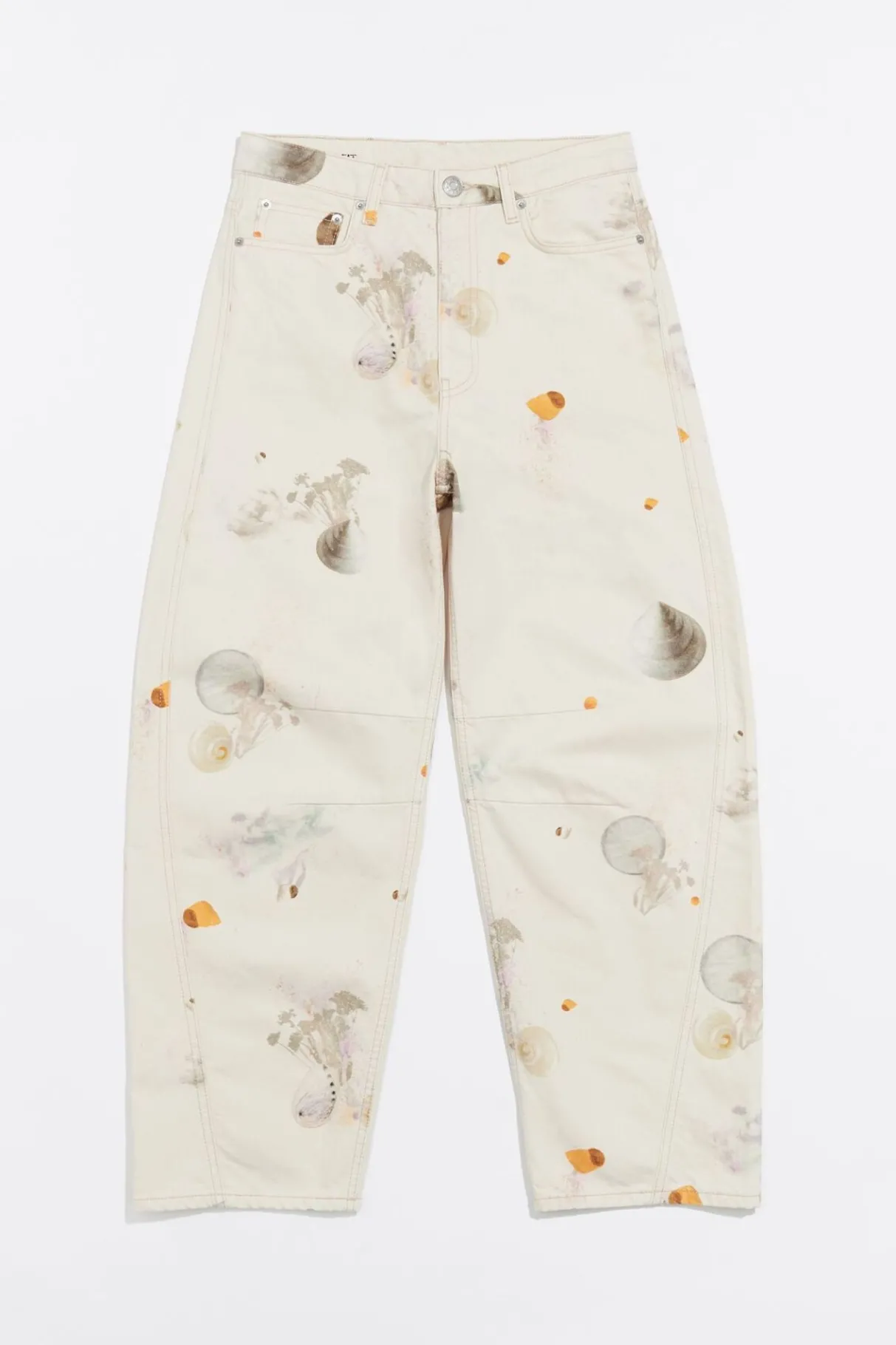 Mujer BIMBA Y LOLA Pantalones<Barrel - Vaquero Waves Marfil