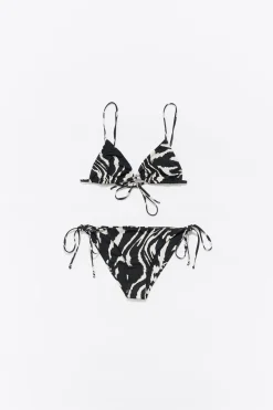 Mujer BIMBA Y LOLA Biquinis Y Bañadores<Bikini Triangulo Tiger Liquid Negro