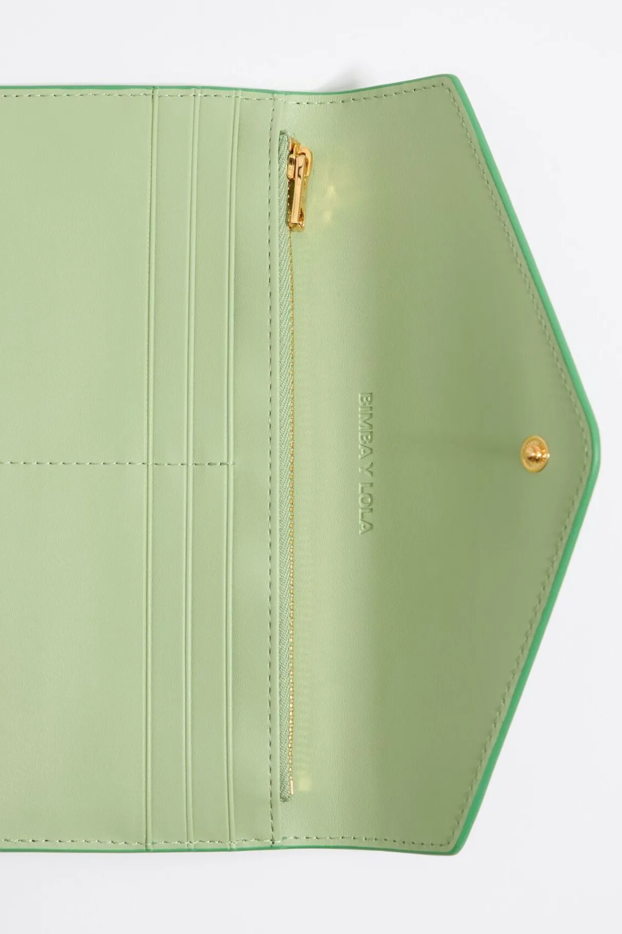 Mujer BIMBA Y LOLA Billeteras<Billetera Continental Grabado Cocodrilo Verde