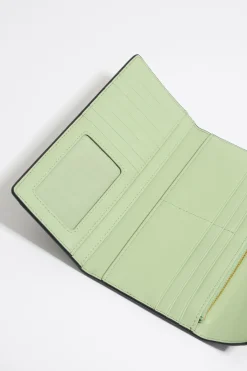 Mujer BIMBA Y LOLA Billeteras<Billetera Continental Grabado Cocodrilo Negra