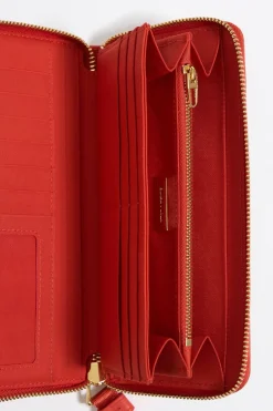 Mujer BIMBA Y LOLA Nylon<Billetera Horizontal Con Cremallera Nylon Coral