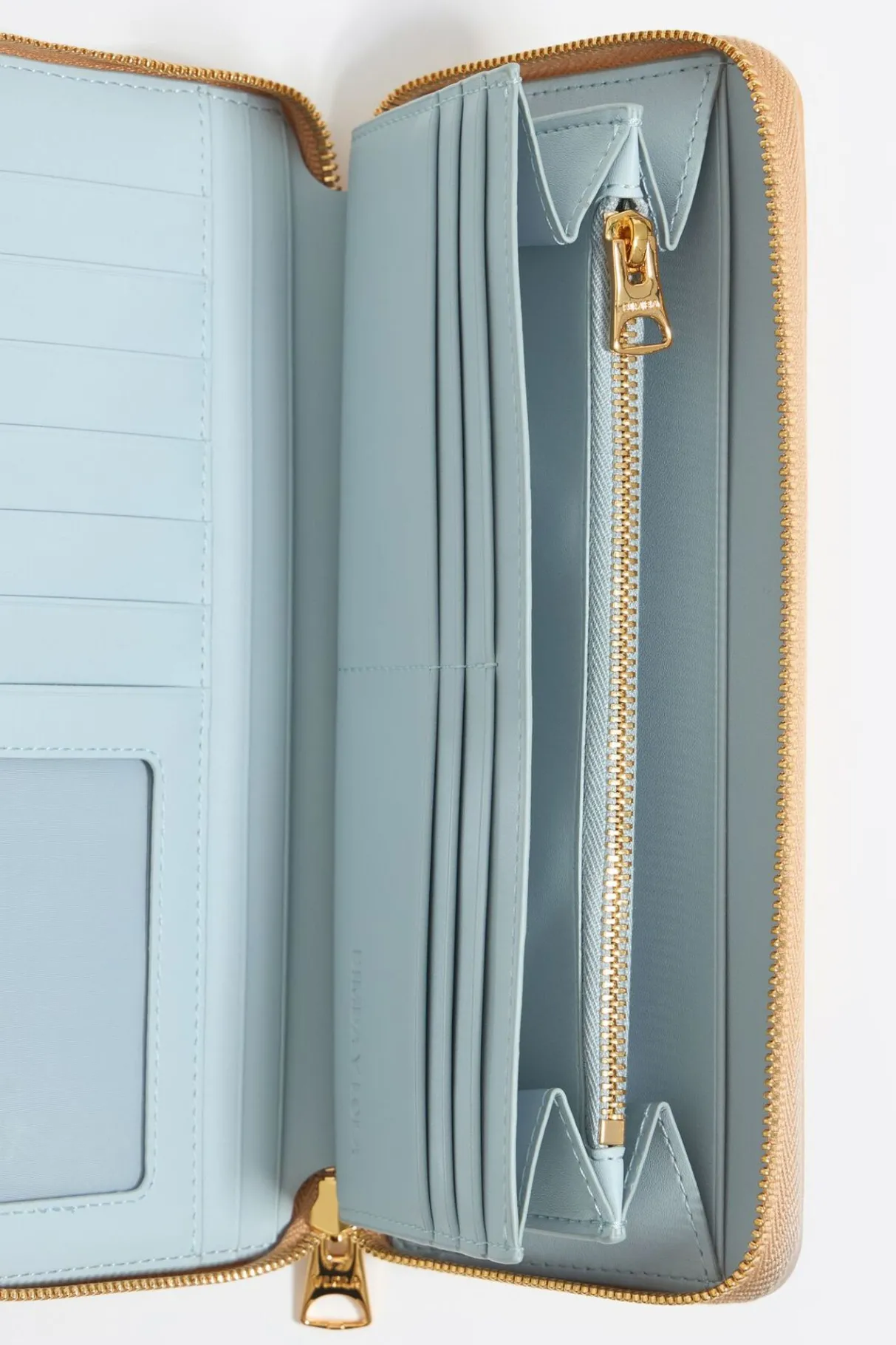 Mujer BIMBA Y LOLA Billeteras<Billetera Horizontal Cremallera Grabado Cocodrilo Arena