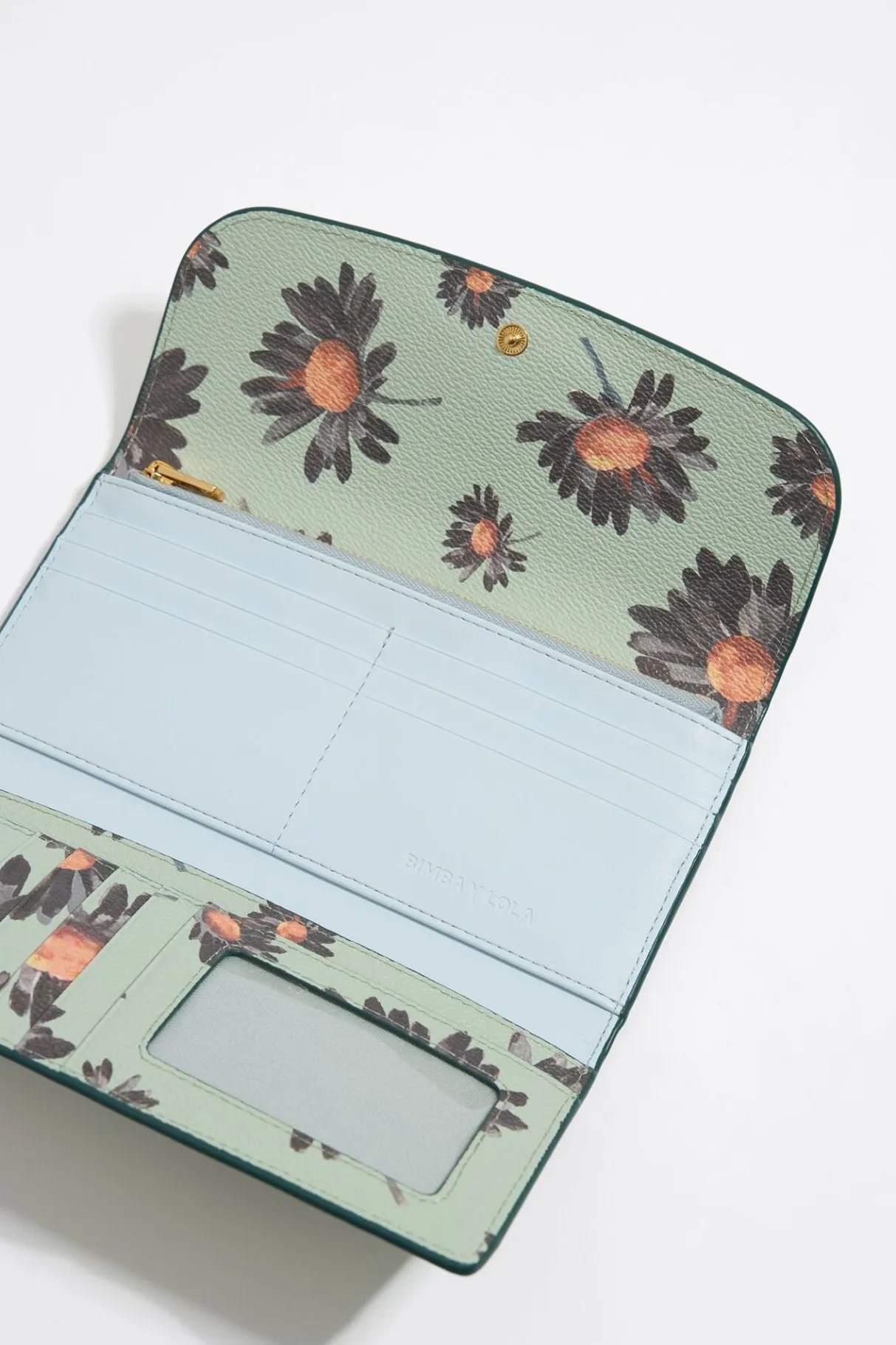 Mujer BIMBA Y LOLA Billeteras<Billetera Solapa Daisy Verde