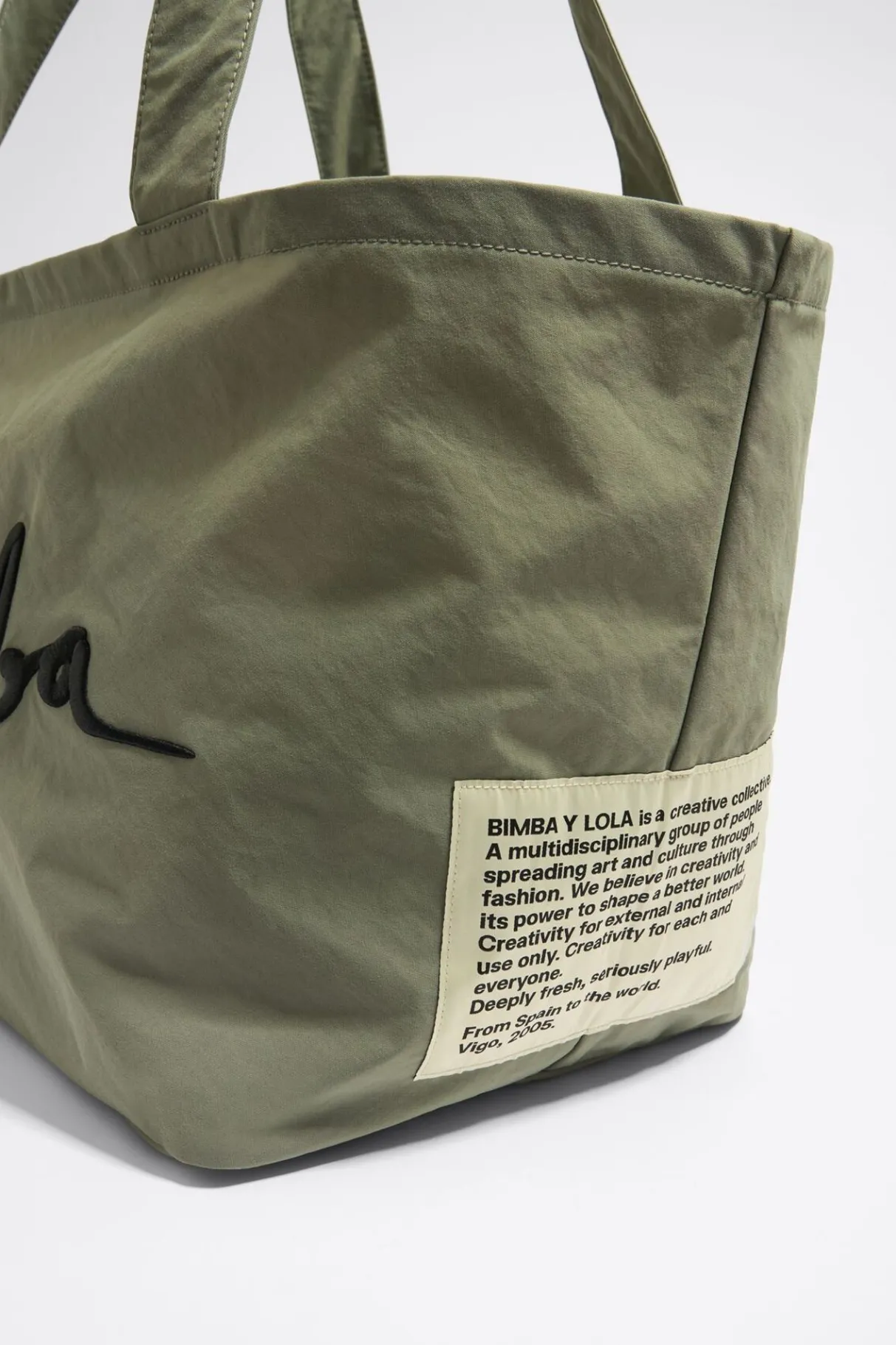 Mujer BIMBA Y LOLA Bolsos Nylon<Bolsa Shopper Maxi Caqui Claro