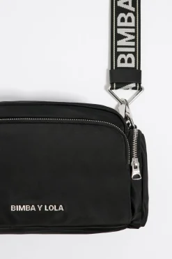 Mujer BIMBA Y LOLA Bolsos Nylon<Bolso Bandolera Mediano Negro