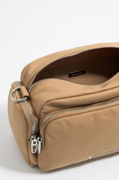 Mujer BIMBA Y LOLA Bolsos Nylon<Bolso Bandolera Mediano Nylon Tostado