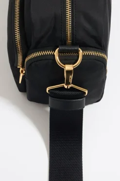 Mujer BIMBA Y LOLA Bolsos Nylon<Bolso Bandolera Mediano Nylon Negro