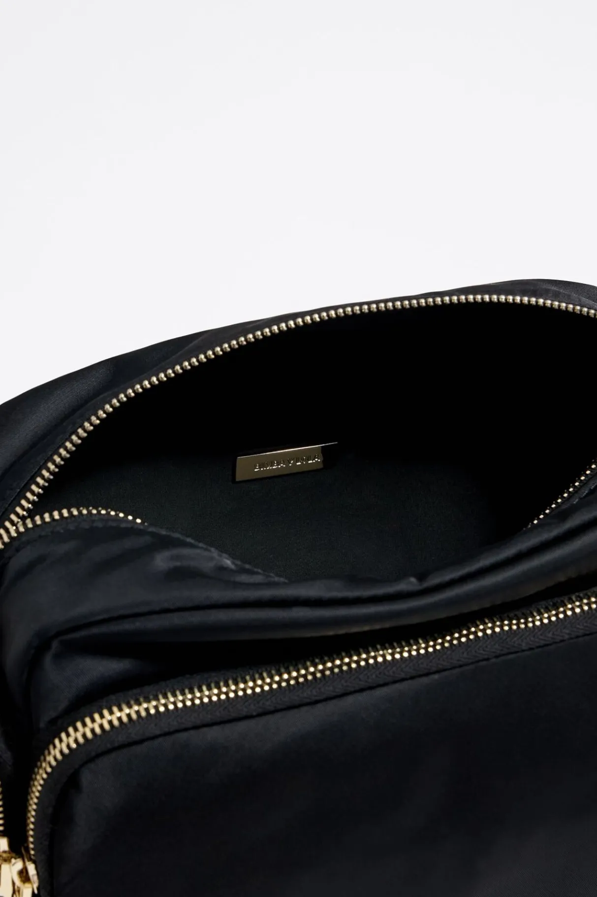 Mujer BIMBA Y LOLA Bolsos Nylon<Bolso Bandolera Mediano Nylon Negro