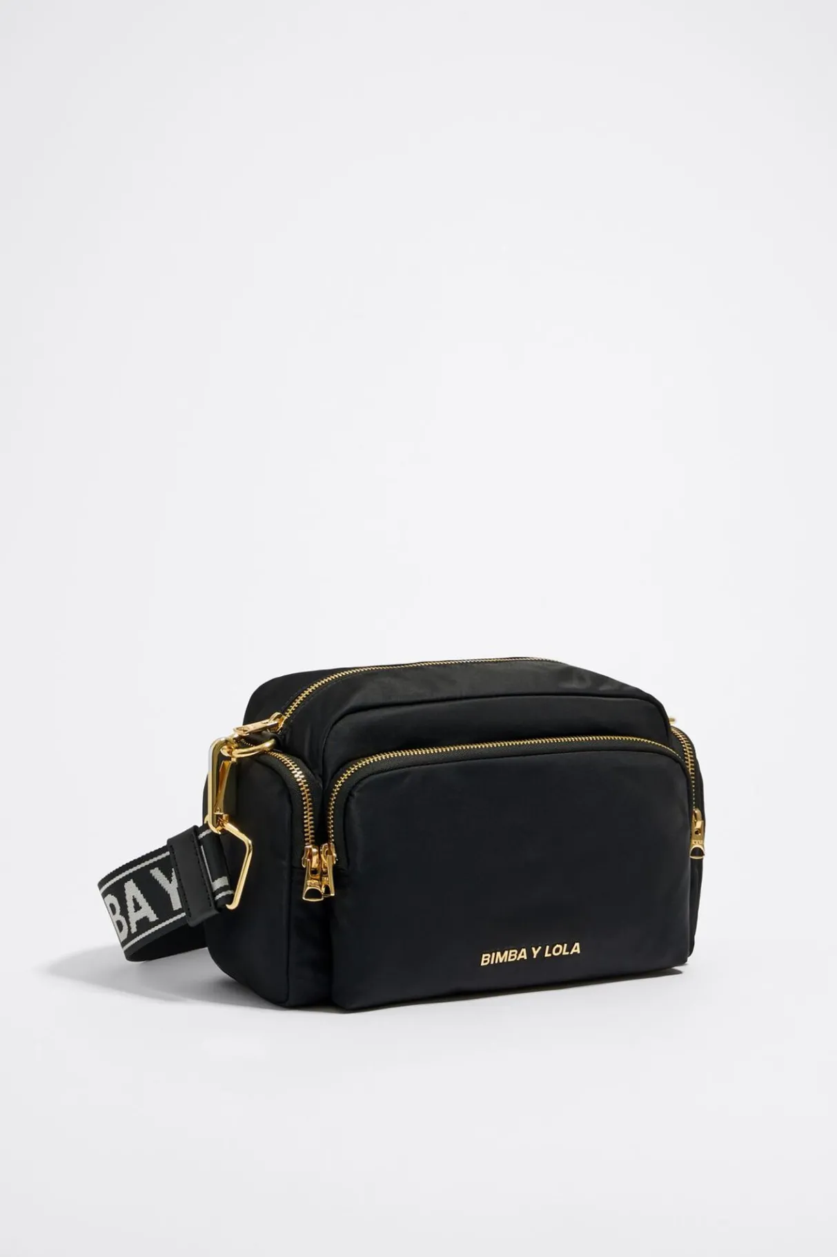 Mujer BIMBA Y LOLA Bolsos Nylon<Bolso Bandolera Mediano Negro