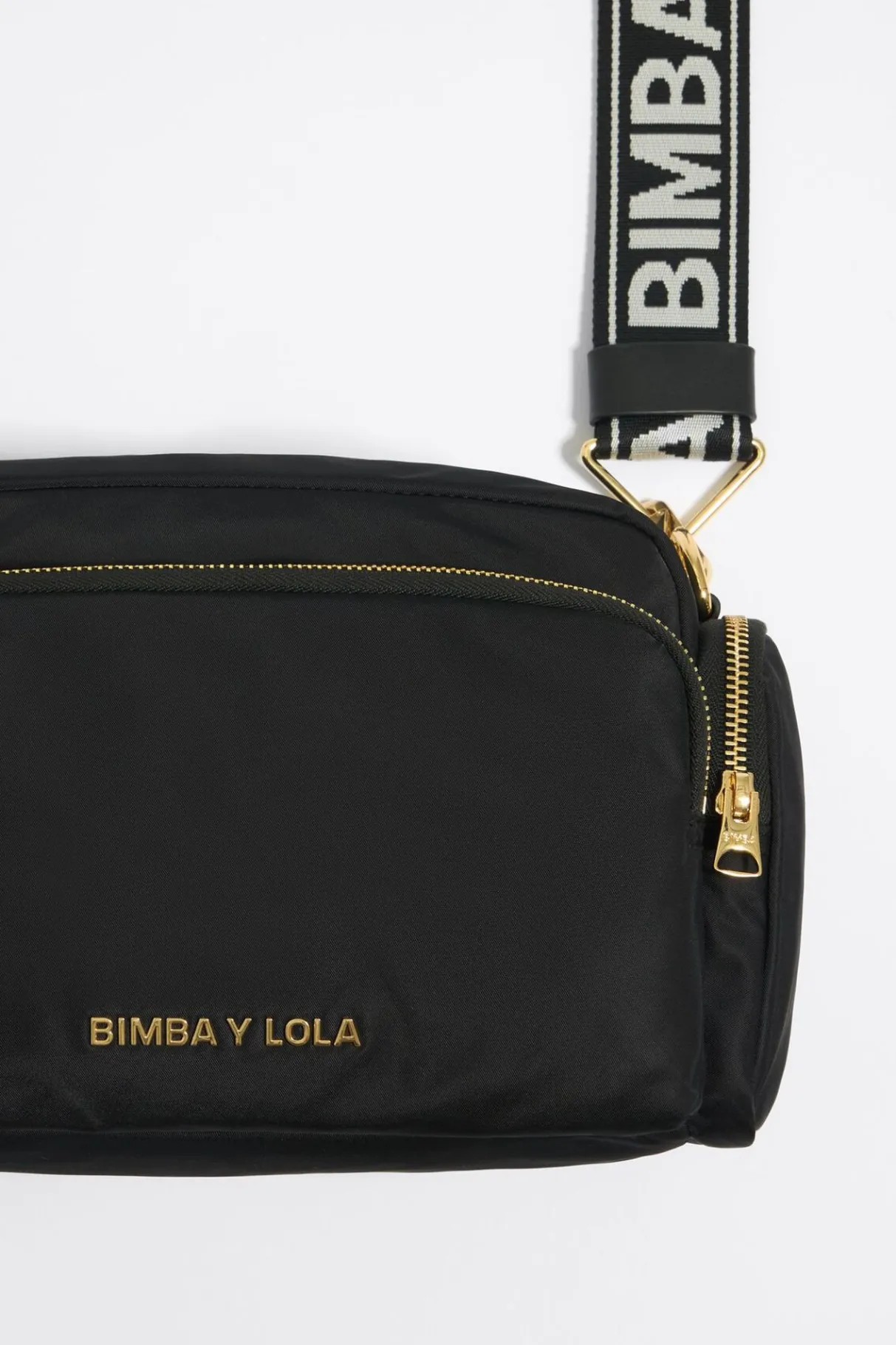 Mujer BIMBA Y LOLA Bolsos Nylon<Bolso Bandolera Mediano Negro