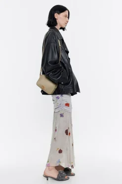 Mujer BIMBA Y LOLA Bolsos Nylon<Bolso Bandolera Mini Nylon Caqui Claro