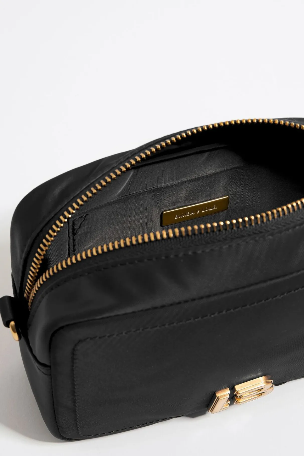 Mujer BIMBA Y LOLA Bolsos Nylon<Bolso Bandolera Mini Nylon Negro