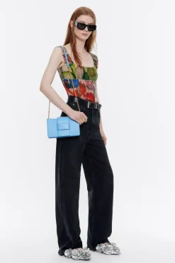 Mujer BIMBA Y LOLA Bolsos Piel<Bolso Bandolera Mini Piel Azul
