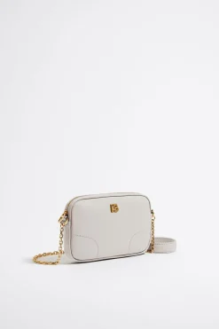 Mujer BIMBA Y LOLA Piel<Bolso Bandolera Mini Piel Blanco Roto