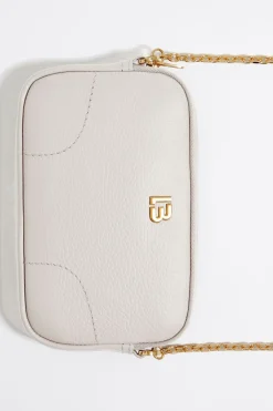 Mujer BIMBA Y LOLA Piel<Bolso Bandolera Mini Piel Blanco Roto