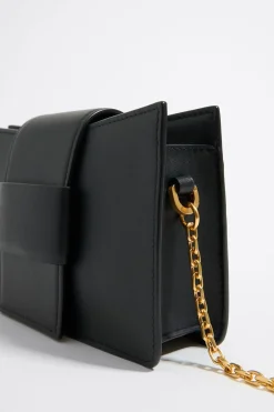 Mujer BIMBA Y LOLA Bolsos Piel<Bolso Bandolera Mini Piel Negro