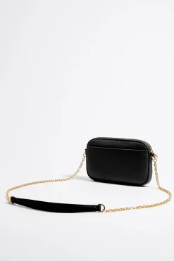 Mujer BIMBA Y LOLA Piel<Bolso Bandolera Mini Piel Negro