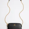 Mujer BIMBA Y LOLA Piel<Bolso Bandolera Mini Piel Negro