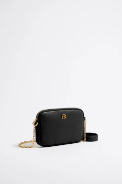 Mujer BIMBA Y LOLA Piel<Bolso Bandolera Mini Piel Negro