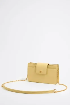 Mujer BIMBA Y LOLA Bolsos Piel<Bolso Bandolera Mini Piel Amarillo Topacio