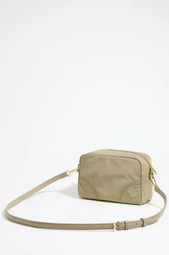 Mujer BIMBA Y LOLA Bolsos Nylon<Bolso Bandolera Pequeno Caqui Claro