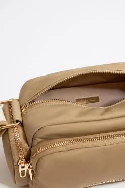 Mujer BIMBA Y LOLA Bolsos Nylon<Bolso Bandolera Pequeno Nylon Tostado