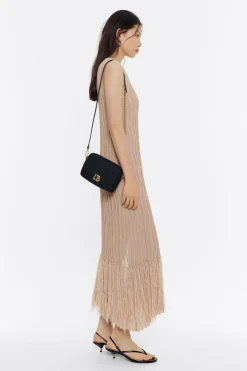 Mujer BIMBA Y LOLA Bolsos Nylon<Bolso Bandolera Pequeno Nylon Trenzado Negro