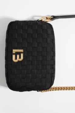 Mujer BIMBA Y LOLA Bolsos Nylon<Bolso Bandolera Pequeno Nylon Trenzado Negro