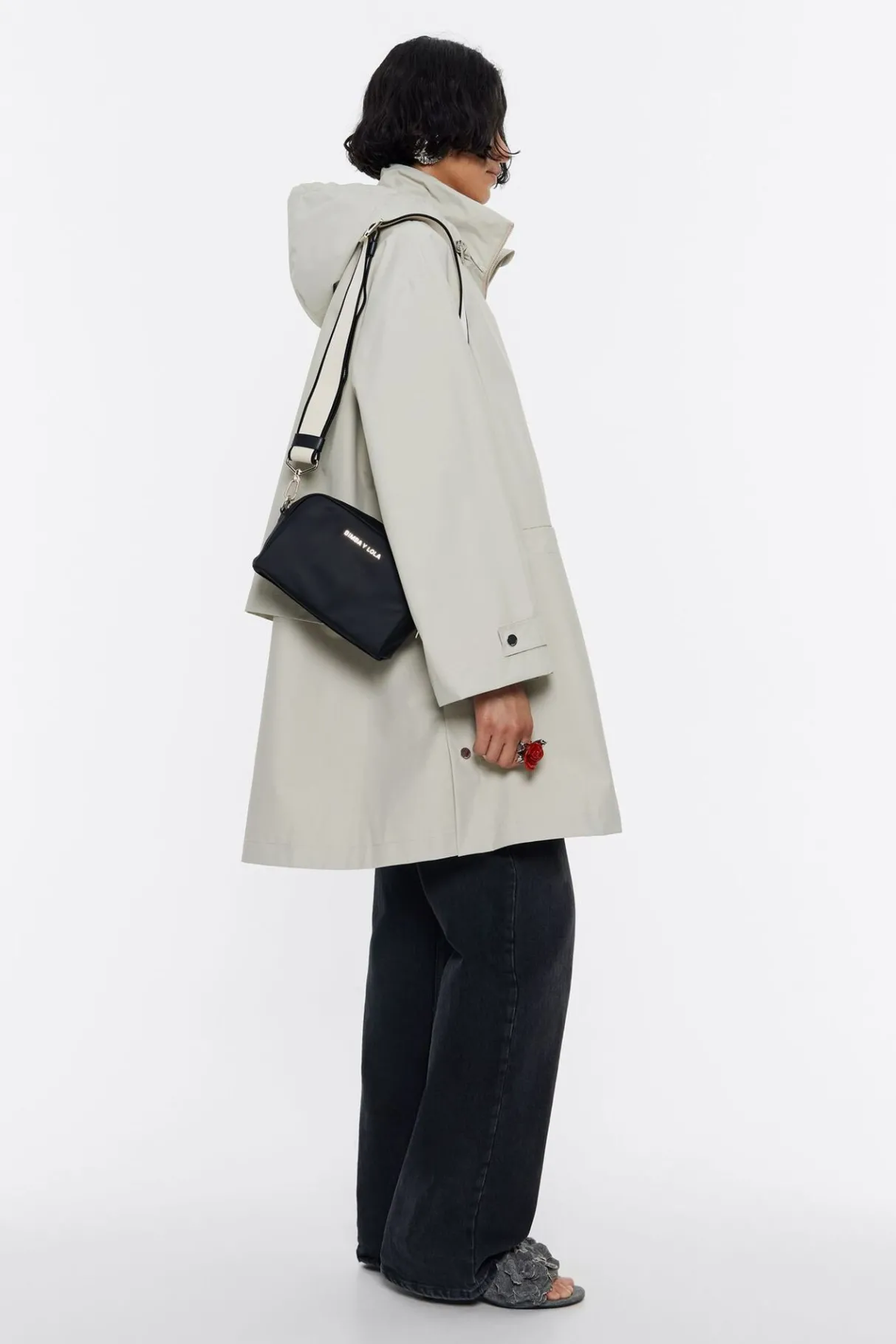 Mujer BIMBA Y LOLA Bolsos Nylon<Bolso Bandolera Pequeno Nylon Negro