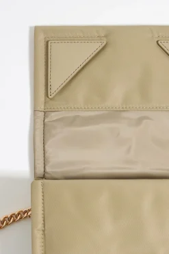 Mujer BIMBA Y LOLA Bolsos Nylon<Bolso Bandolera Solapa Mini Caqui