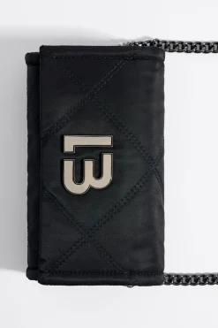 Mujer BIMBA Y LOLA Bolsos Nylon<Bolso Bandolera Solapa Mini Negro