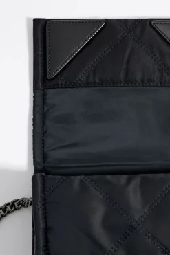 Mujer BIMBA Y LOLA Bolsos Nylon<Bolso Bandolera Solapa Mini Negro