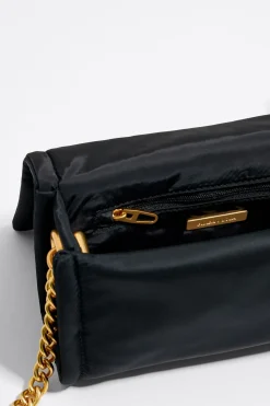 Mujer BIMBA Y LOLA Bolsos Nylon<Bolso Bandolera Solapa Mini Negro