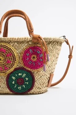 Mujer BIMBA Y LOLA Bolsos Bandolera<Bolso Capazo Mediano Natural