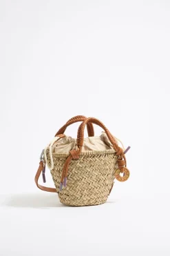 Mujer BIMBA Y LOLA Bolsos Bandolera<Bolso Capazo Pequeno Natural