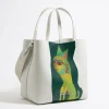 Mujer BIMBA Y LOLA Bolso Chihuahua<Bolso Chihuahua X Ana Leovy Grande Piel Blanco Roto