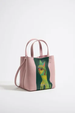 Mujer BIMBA Y LOLA Bolso Chihuahua<Bolso Chihuahua X Ana Leovy Pequeno Piel Rosa Pastel