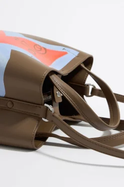 Mujer BIMBA Y LOLA Bolso Chihuahua<Bolso Chihuahua X Ana Leovy Pequeno Piel Topo Oscuro