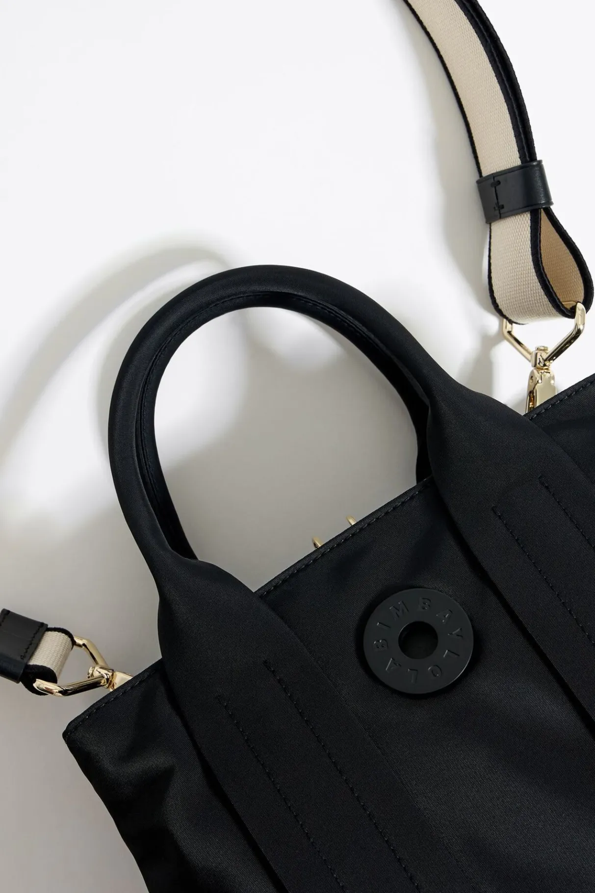 Mujer BIMBA Y LOLA Bolsos Nylon<Bolso De Mano Mediano Nylon Negro